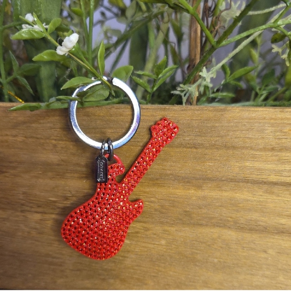 Coach SWAROVSKI CRYSTAL GUITAR Charm